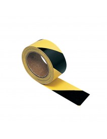 Adhesive Hazard Warning Tape - Yellow & Black 